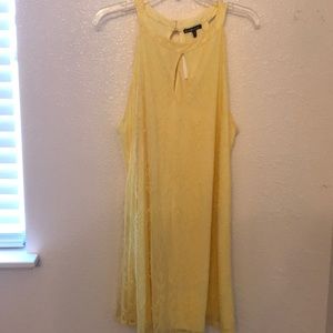 Yellow lace dress